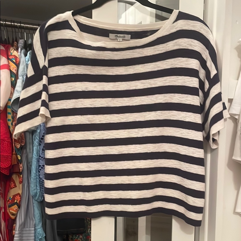 Nautical Striped Short Sleeve Top